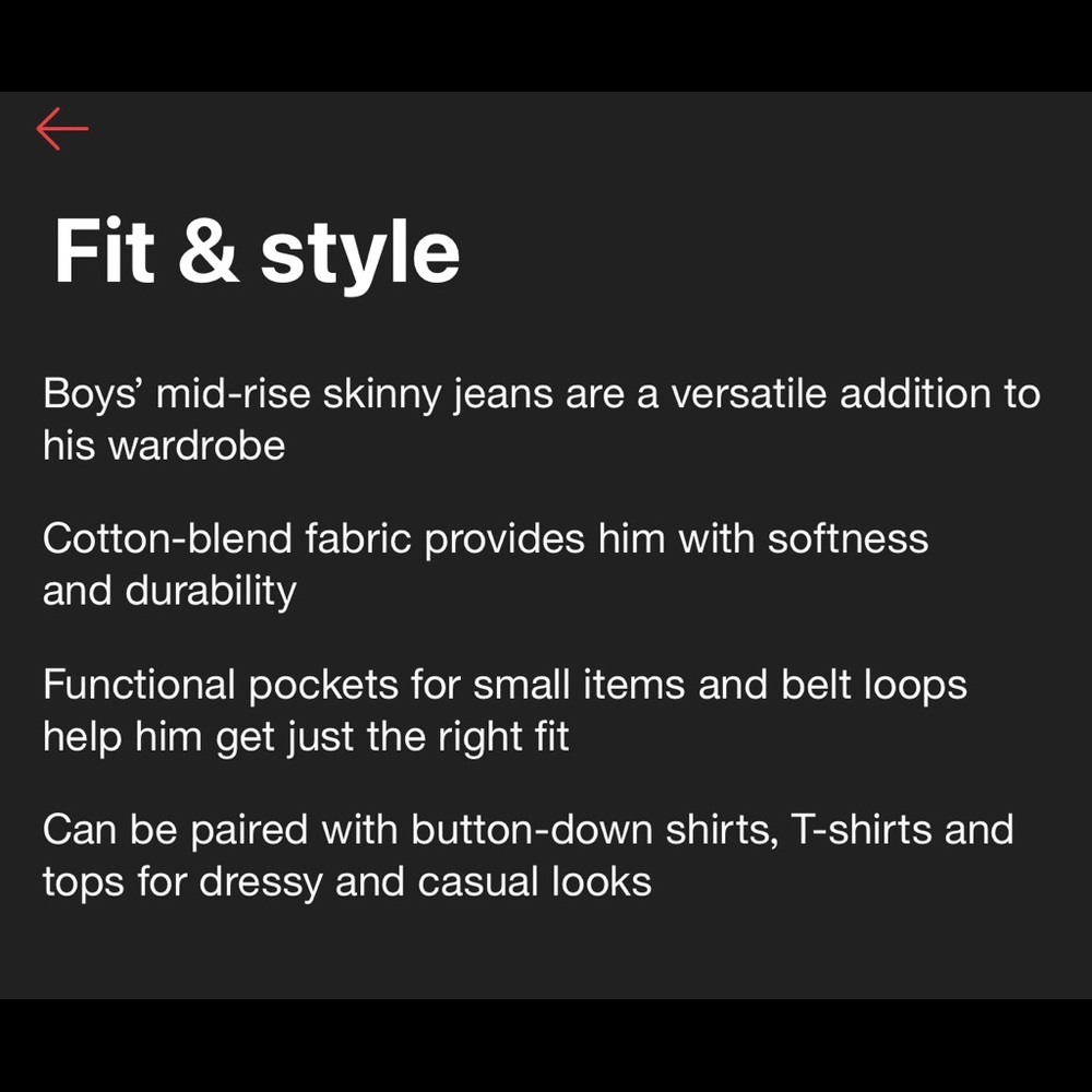 💙 Cat & Jack Skinny Fit Boys Jeans Size 10 - Picture 7 of 10